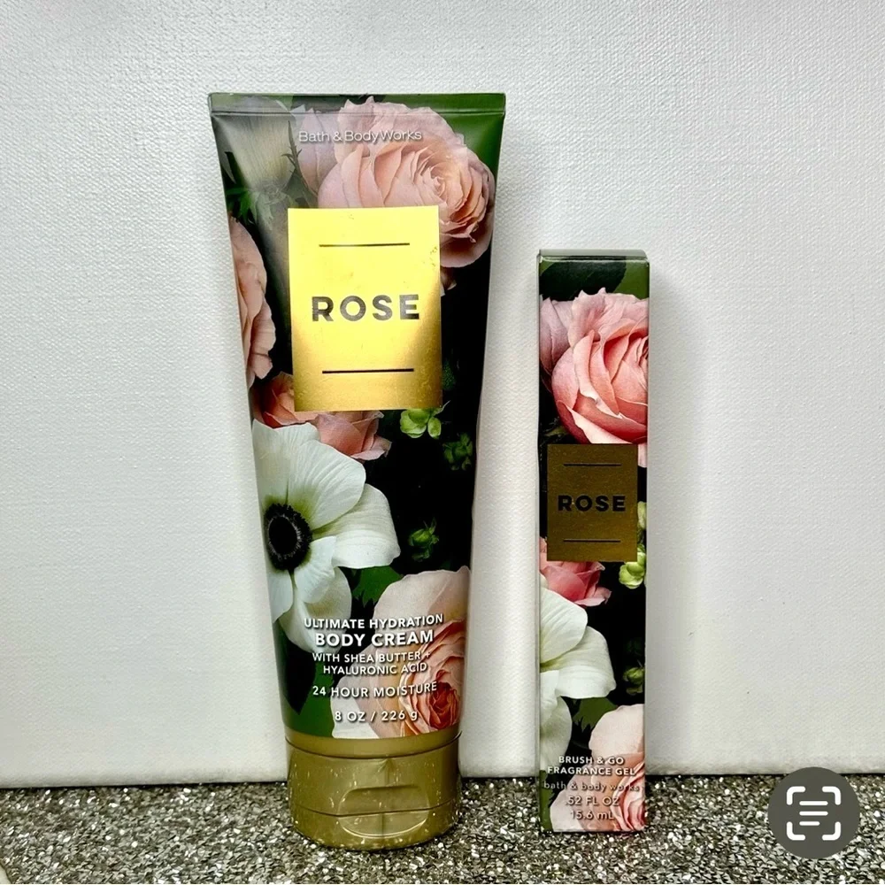 Bath and Body Works Rose Floral Body Care Gift Set NWT